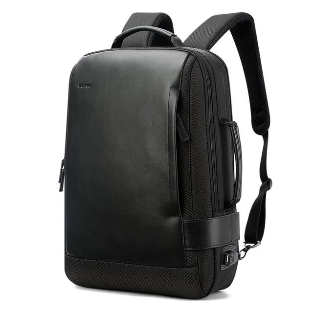 Contractive Leather Backpack