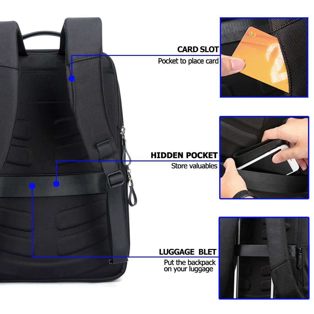 Anti-theft Leather Backpack