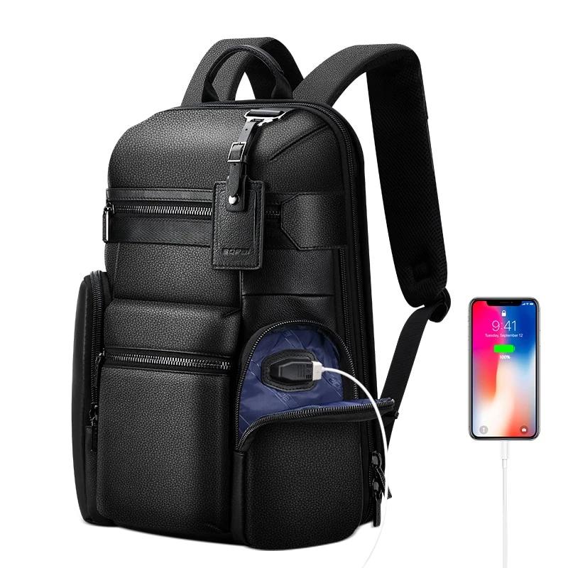 Genuine Leather Business Backpack